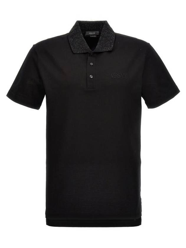 Polo T-Shirt 10106121A076481B000 Black - VERSACE - BALAAN 1