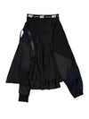 Women's x Sacai Skirt Black Dark Obsidian - NIKE - BALAAN 1