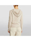 Women's Ananas Wool Cashmere Knit Hoodie Beige - MAX MARA - BALAAN 4