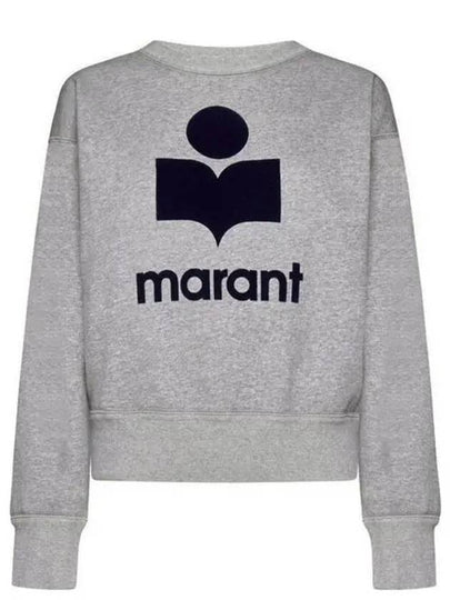 Mobyli Logo Sweatshirt Grey - ISABEL MARANT ETOILE - BALAAN 2