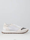 Suede Techno Fabric Runner Low Top Sneakers White - BRUNELLO CUCINELLI - BALAAN 3