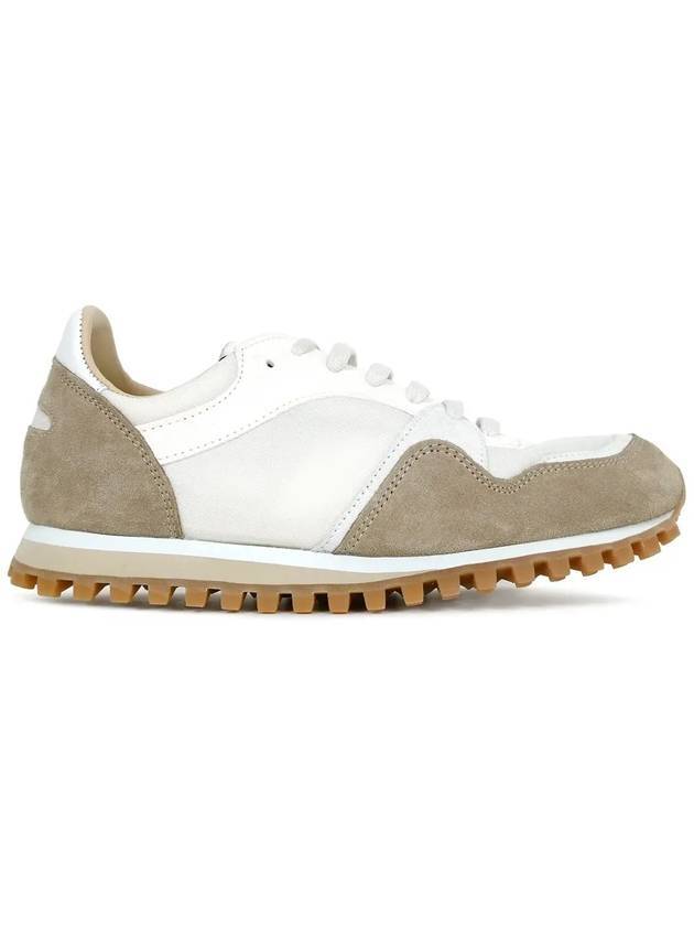 Men's Trail Leather Low Top Sneakers Taupe - SPALWART - BALAAN 1