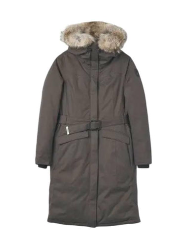 Morgan Fur Long Parka Steel Grey - NOBIS - BALAAN 1