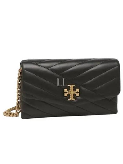 Kira Chevron Chain Long Wallet Black - TORY BURCH - BALAAN 2