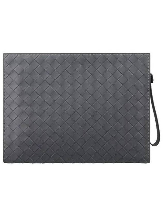 Bottega Veneta Medium Intrecciato Document Case Thunder 732638V2E411242 - BOTTEGA VENETA - BALAAN 2