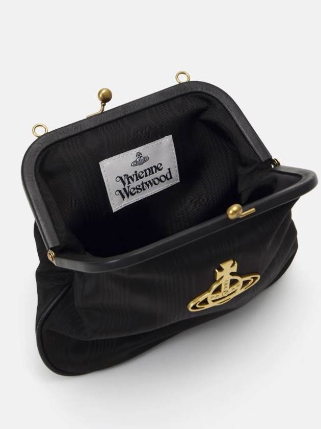 ORB Stud Leather Clutch Bag Black - VIVIENNE WESTWOOD - BALAAN 5