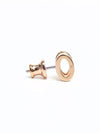 Pop-Ache H Rose Gold Earrings Blanc - HERMES - BALAAN.