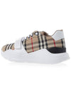 Vintage Check Suede Leather Sneakers Archive Beige - BURBERRY - BALAAN 4