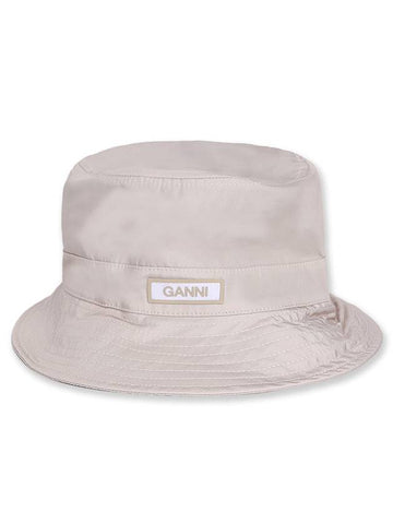 Women's Logo Bucket Hat Beige - GANNI - BALAAN 1