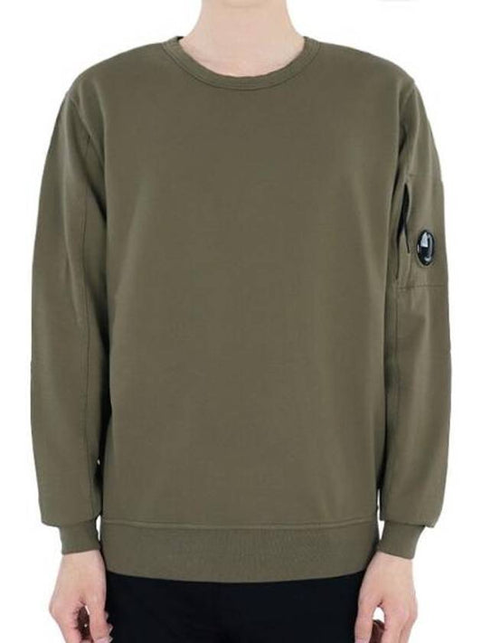 Light Fleece Sweatshirt Green - CP COMPANY - BALAAN 1