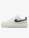 Women's Court Vision Alta Low Top Sneakers Brown White - NIKE - BALAAN 2