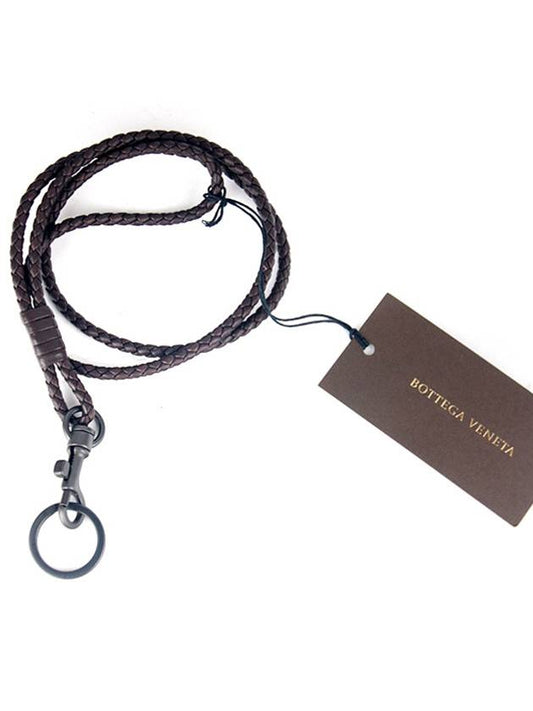 Woven Long Keyring Dark Brown - BOTTEGA VENETA - BALAAN 2