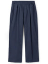 One tuck linen wide pants navy - INDUST - BALAAN 1