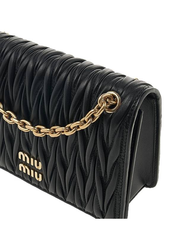 Matelasse Nappa Leather Mini Bag Black - MIU MIU - BALAAN 8