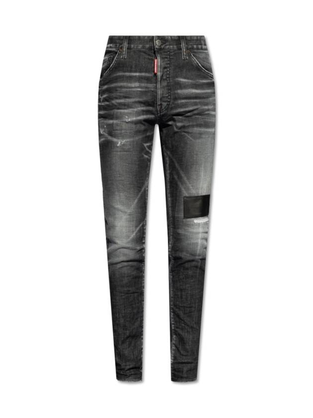 Distressed Wash Denim Jeans Black - DSQUARED2 - BALAAN 2