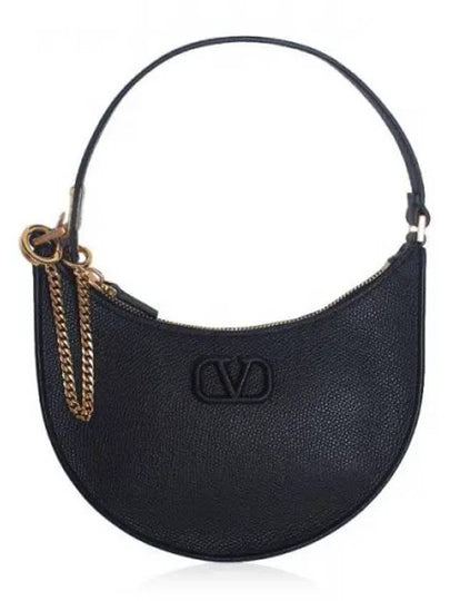 V Logo Signature Small Shoulder Bag Black - VALENTINO - BALAAN 2