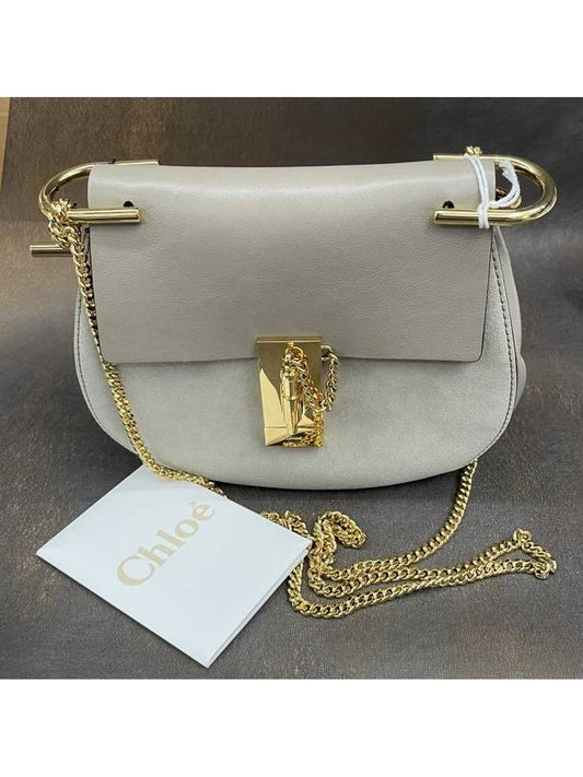 Drew shoulder bag gray - CHLOE - BALAAN.