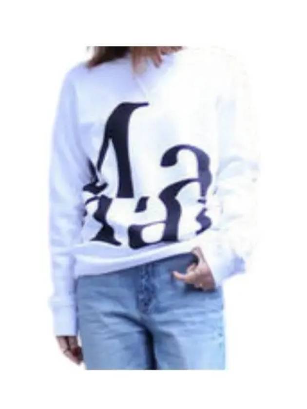 Women's Logo Big Print Sweatshirt White - MAISON MARGIELA - BALAAN 2