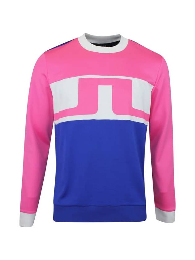 Jones Jones Crew Neck Sweatshirt Blue Pink - J.LINDEBERG - BALAAN 1