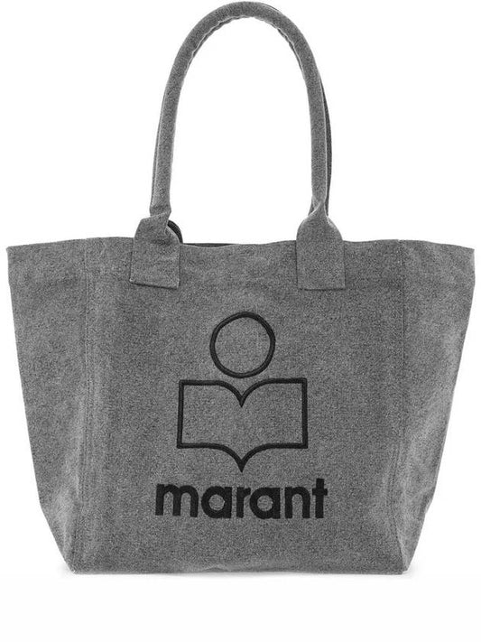 Yenky Embroidered Logo Small Tote Bag Grey - ISABEL MARANT - BALAAN 2