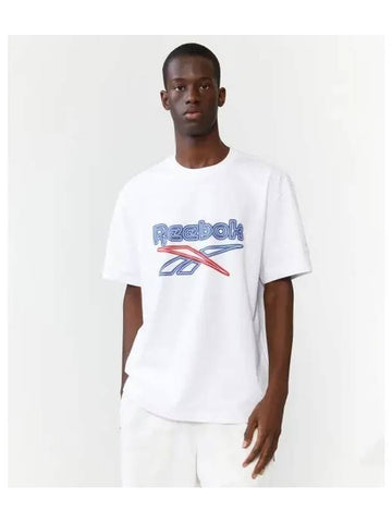 Neon Big Logo T Shirt White - REEBOK - BALAAN 1