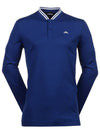 Men's Tyson Regular Fit Long Sleeve Polo Shirt  Sodalite Blue - J.LINDEBERG - BALAAN 2