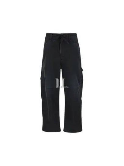 Cropped Cargo Straight Pants Black - BALENCIAGA - BALAAN 2