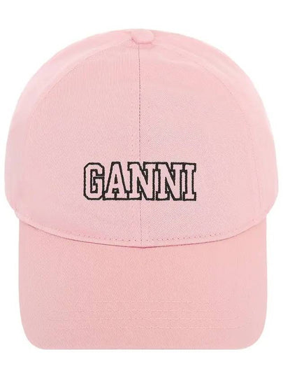 Embroid Logo Ball Cap Lilac - GANNI - BALAAN 2