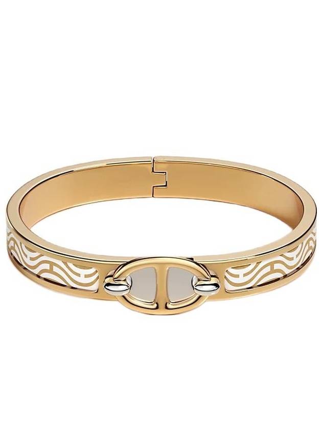 Hermes Mini Click Bracelet Gold Blanc - HERMES - BALAAN 2