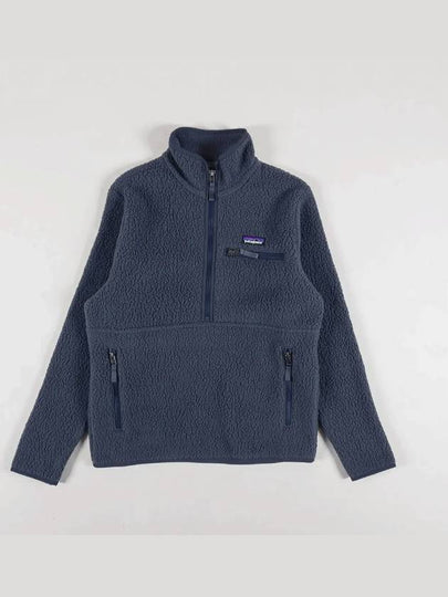 Retro Pile Fleece Marsupial Sweatshirt Smolder Blue - PATAGONIA - BALAAN 2