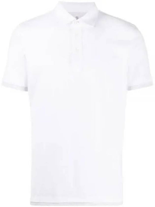 Cotton Short Sleeve Polo Shirt White - BRUNELLO CUCINELLI - BALAAN 2