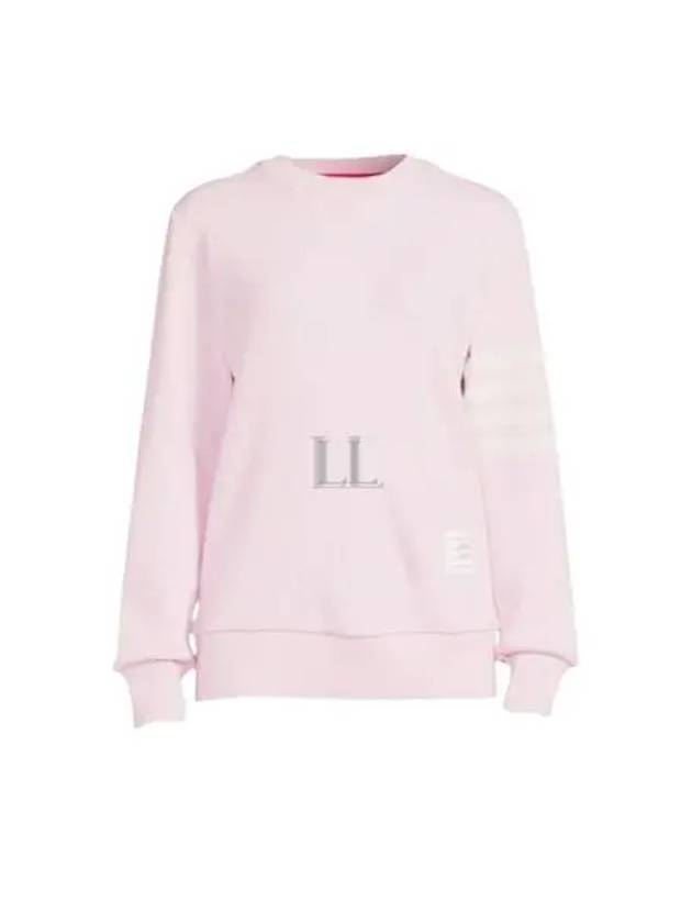 4-Bar Striped Waffle Wool Cashmere Pullover Knit Top Light Pink - THOM BROWNE - BALAAN 2