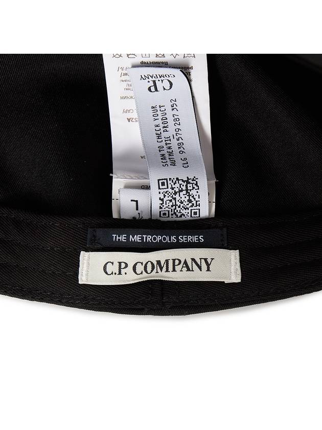 Logo Patch Ball Cap Black - CP COMPANY - BALAAN 7