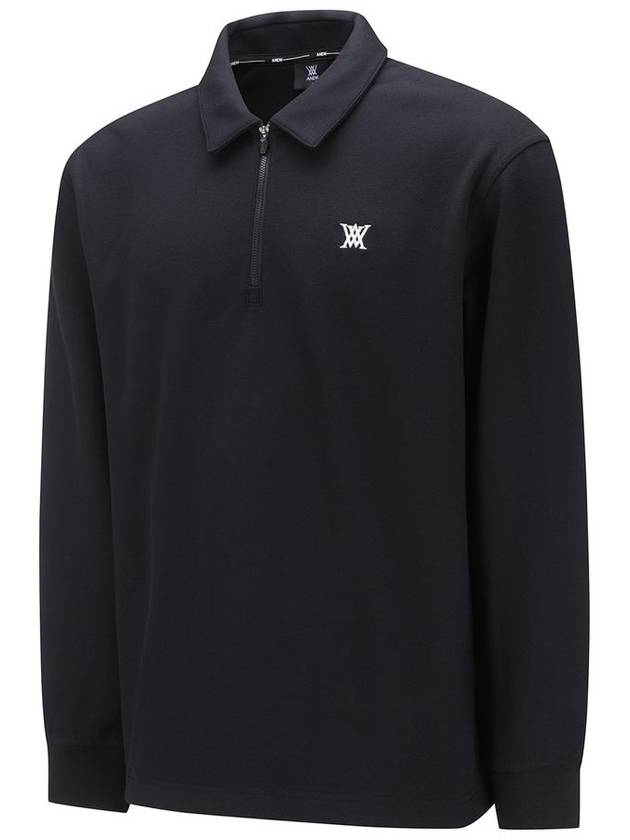 Official MEN COLLAR HALF ZIP LONG T SHIRT BK - ANEWGOLF - BALAAN 3