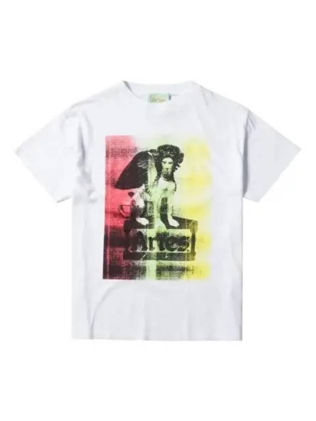 Aries Sphinx Short Sleeve T Shirt White - ARIES - BALAAN 1