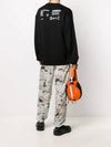 Heron Preston Bag Print Crew Neck Sweatshirt Black - HERON PRESTON - BALAAN 5