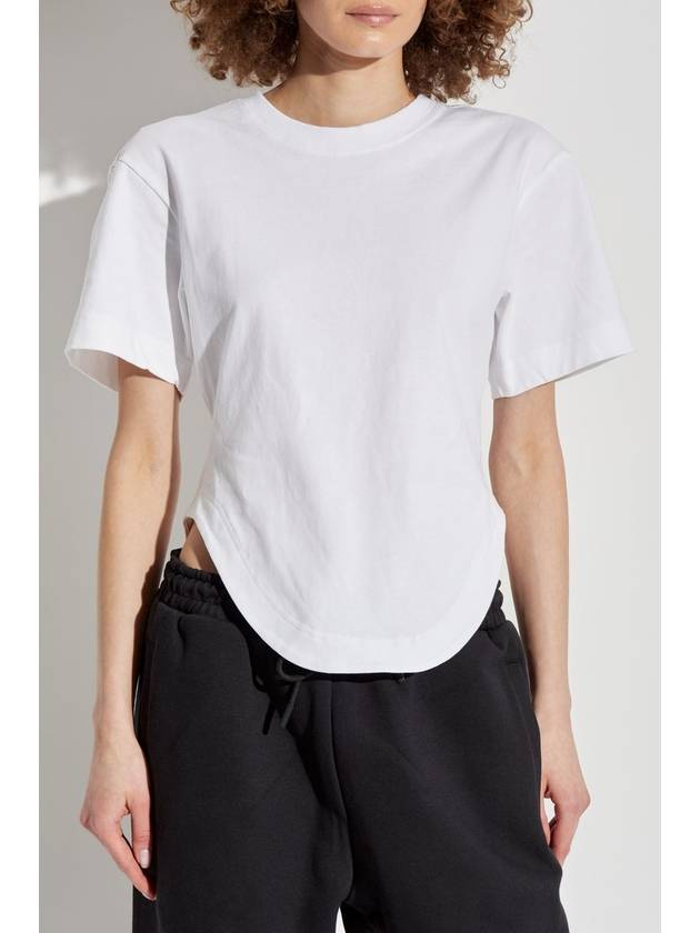 by Stella McCartney short sleeve t-shirt IT8271 WHITE BLACK - ADIDAS - BALAAN 4