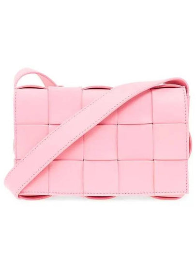 Cassette Intrecciato Small Cross Bag Pink - BOTTEGA VENETA - BALAAN 2