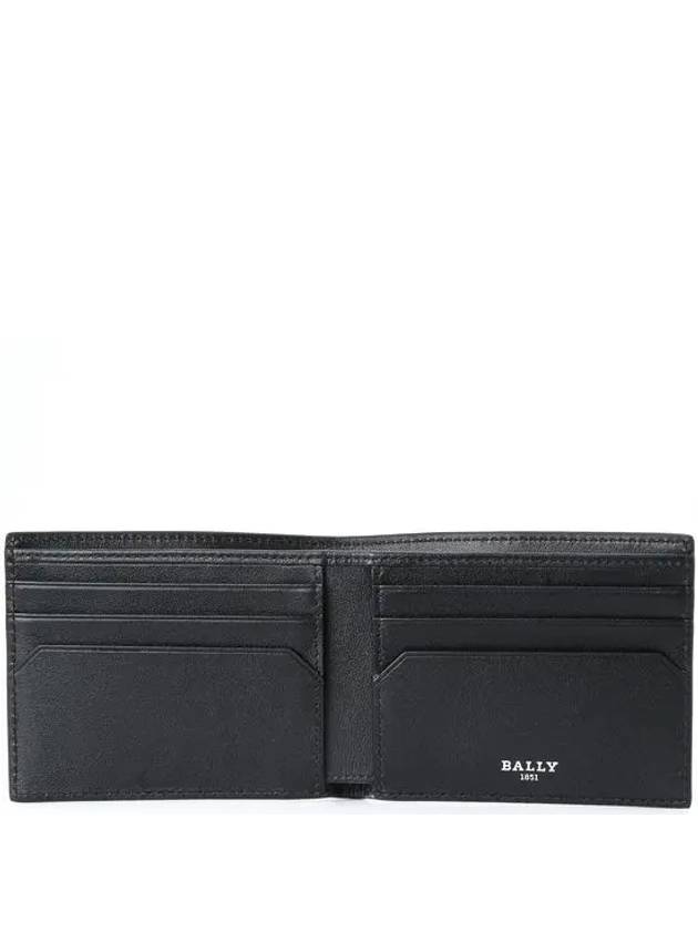 Baby Brasai Leather Half Wallet Black - BALLY - BALAAN 5