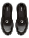 Explorer CD Diamond Canvas Smooth Calfskin Loafers Black - DIOR - BALAAN 3