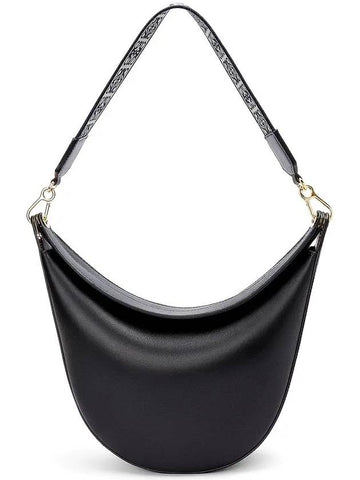 Luna Hobo Calfskin Shoulder Bag Black - LOEWE - BALAAN 1