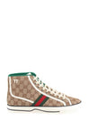 Tennis 1977 GG Canvas High-Top Sneakers Beige - GUCCI - BALAAN 3