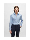 Easy Iron Long Sleeve Shirt Blue - HUGO BOSS - BALAAN 2