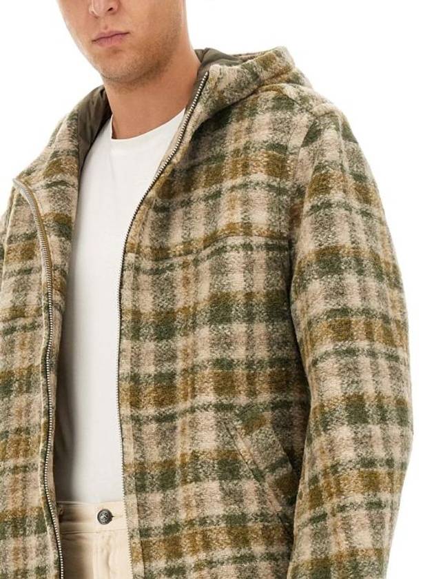 Kurt Oversized Check Wool Jacket Green - ISABEL MARANT - BALAAN 4