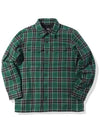 Hunting Flannel Check Long Sleeve Shirt Green - OFFGRID - BALAAN 4