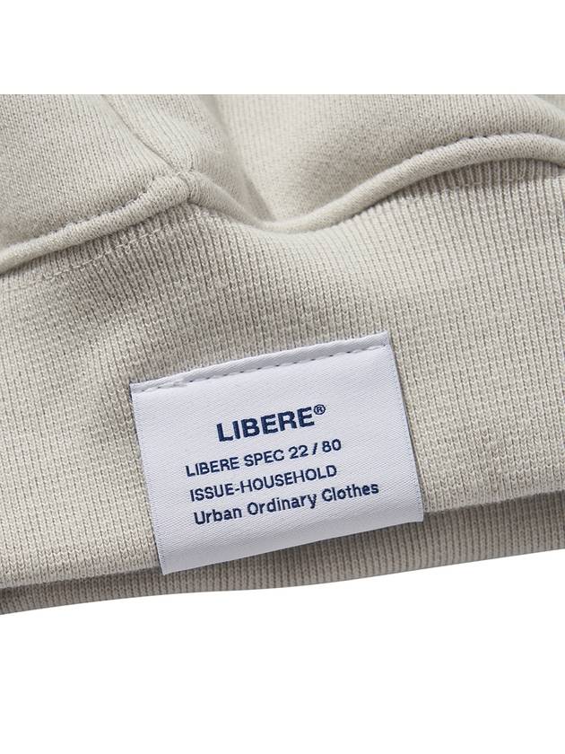 LOGO HOODIE LIGHT GRAY - LIBERE - BALAAN 7