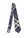 Classic Cut Check Silk Tie Navy - BURBERRY - BALAAN 2