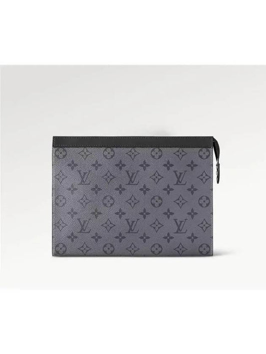 Monogram Eclipse Reverse Pochette Voyage MM Pouch Bag Grey - LOUIS VUITTON - BALAAN 2