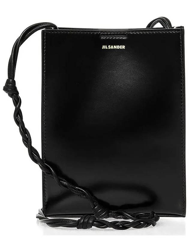 Tangle Small Leather Cross Bag Black - JIL SANDER - BALAAN 2