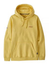 Fitz Roy Icon Uprisal Fleece Hoodie Milled Yellow - PATAGONIA - BALAAN 2